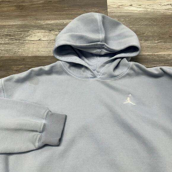 Air Jordan Brooklyn Fleece Jumpman‎ Logo Blue Mens XL Pullover Basketball Hoodie - Picture 1 of 10
